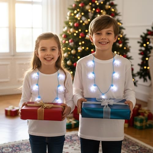 2PCS Christmas Light Up Necklaces K124