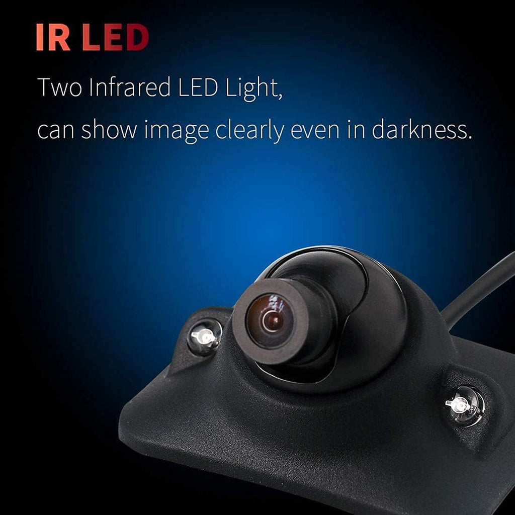 90 Universal Trajectory Backup Camera HD Side View Blind Spot Camera Pack of 2 U7009
