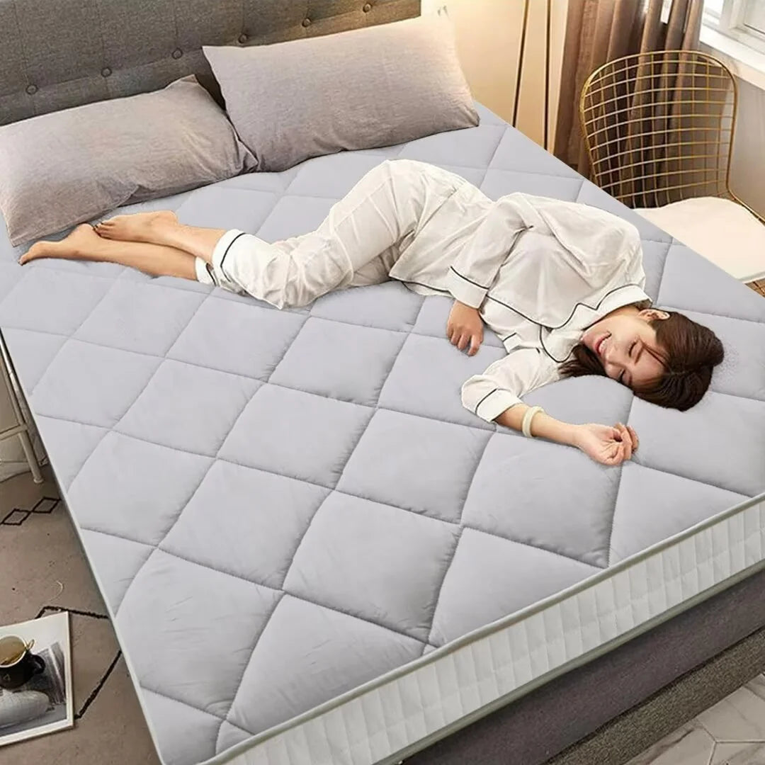 Japanese Floor Mattress Futon Mattress, Foldable Roll Up Mattress, Coffee, Full Size S756