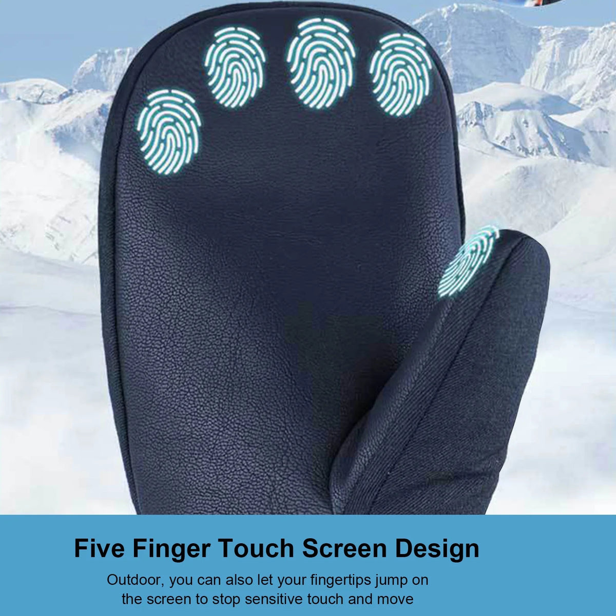 Touch Screen Padded Water Resistant Windproof Cycling Gloves Z191393