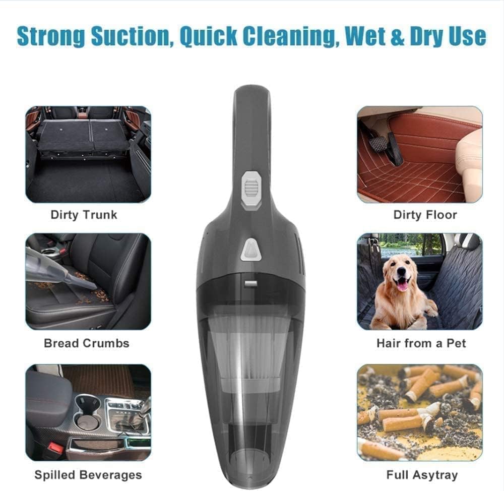 Portable Cordless Car Handheld Vacuum Cleaner, 8000PA, 120W, Wet & Dry Use G5604