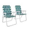 Folding Lawn Chairs 2-Pack Teal X2712