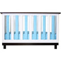 Vertical Wonder Bumpers Aqua & White Reversible Cotton O483