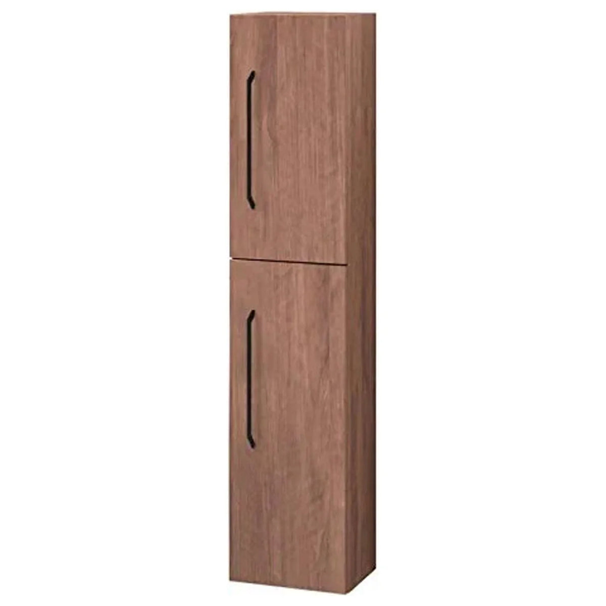 Column Cabinet Autumn Oak Wood Finish Black Handles Y619653
