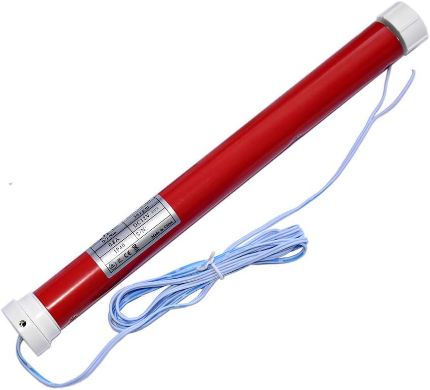 12V DIY Electric Roller Blind Tubular Motor Kit, 2 Wire Motor, 1.5 inch Roller Pipe, Pack of 2 S741660