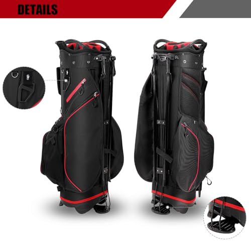 Navy 14 Way Divider Lightweight Golf Stand Bag with Dust Cover G320