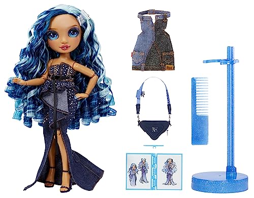 Blue 11” Fashion Doll and Playset with 2 Complete Doll Outfits and Fashion Play Accessories B1145