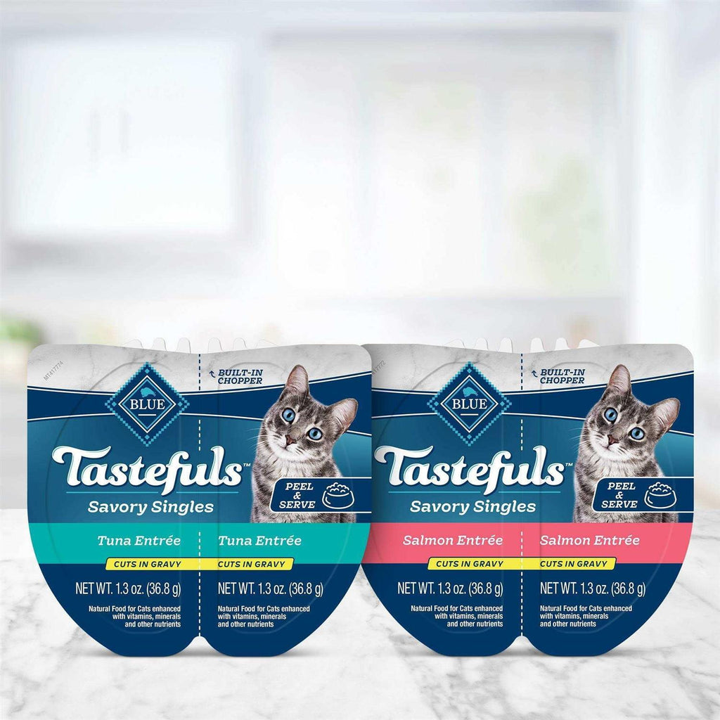 Salmon and Tuna Cuts in Gravy Wet Cat Food Variety Pack R7742