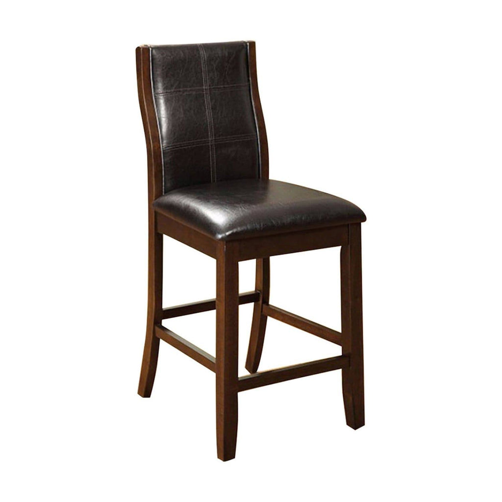 Leatherette Parson Chair Counter Height Chair, Set of 2 U664274
