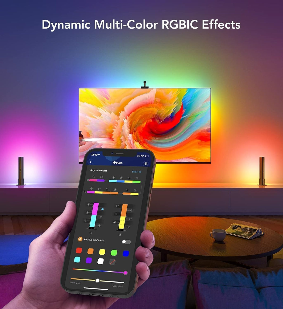 Smart Wi-Fi RGBIC LED TV Backlight with Camera S1641