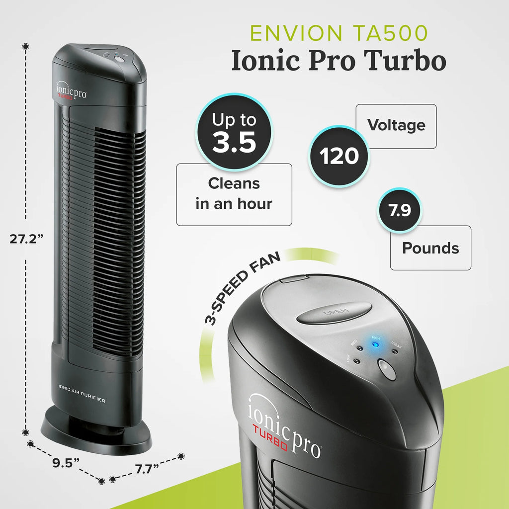 Ionic Pro Turbo Medium to Large Room Air Purifier Tower M2444