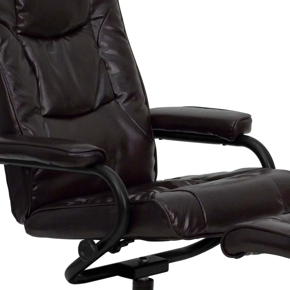 Brown Recliner and Ottoman X232