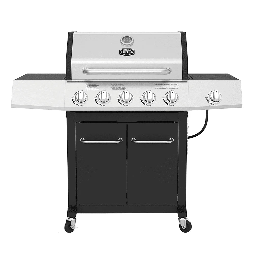 5-Burner Propane Gas Grill with Side Burner N9113