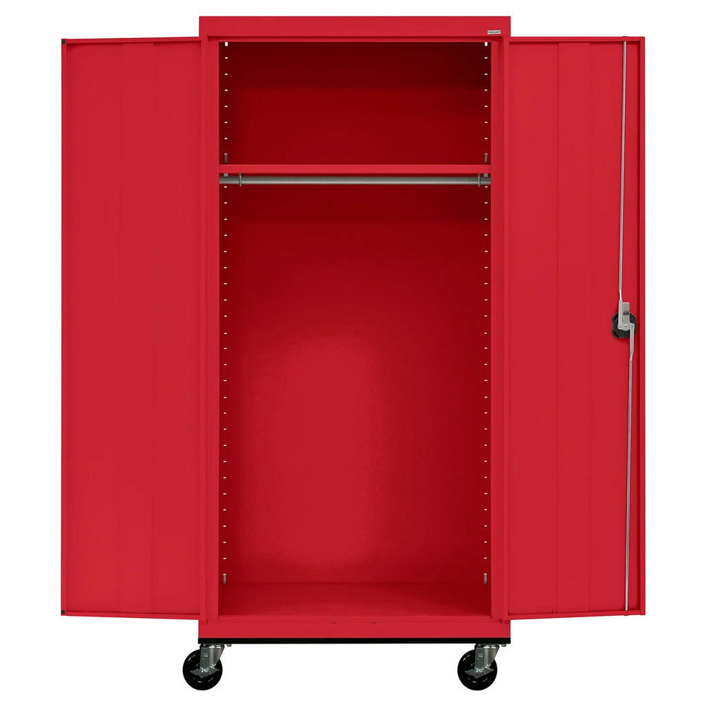 36"W x 24"D x 78"H Steel Mobile Wardrobe S17941