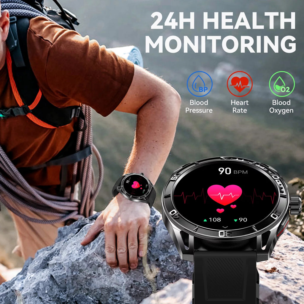 Smart Watch for Men 1.43'' HD AMOLED Screen Fitness Tracker Y95929
