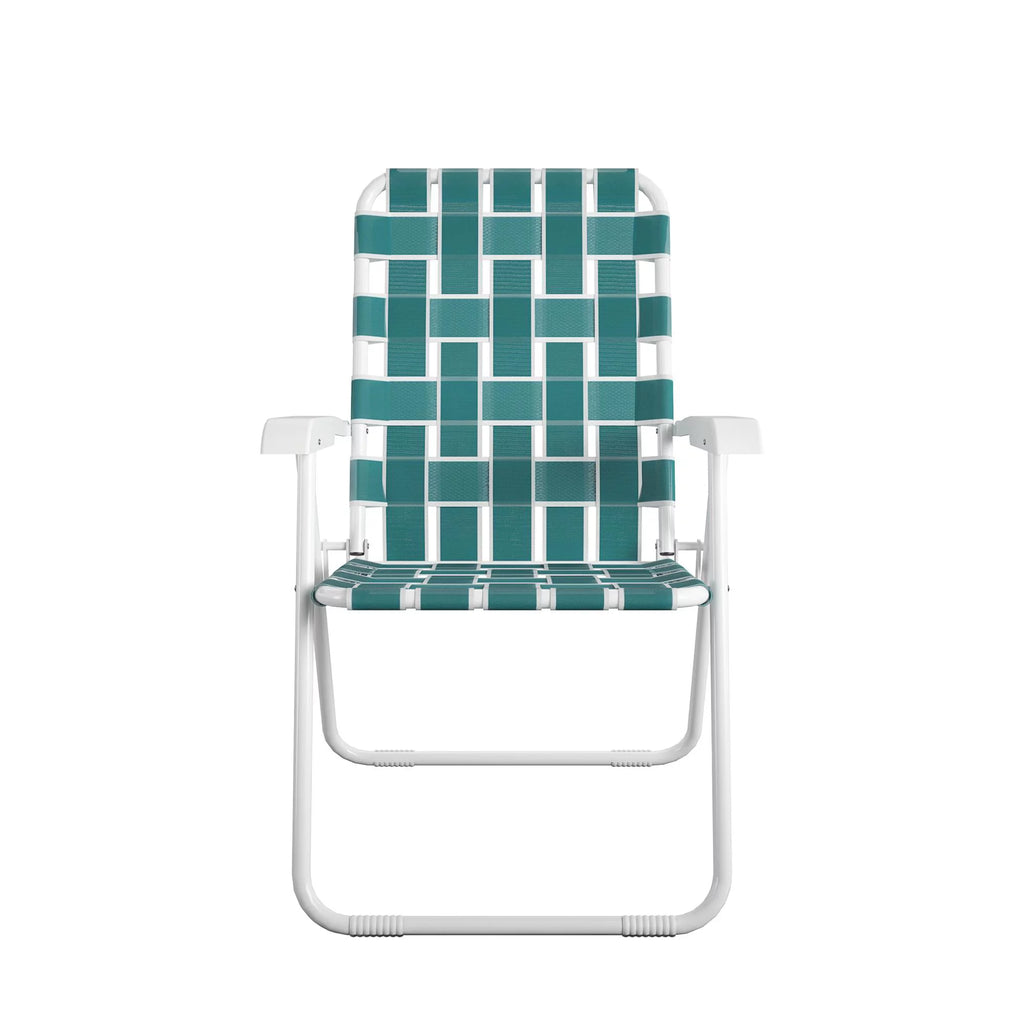 Folding Lawn Chairs 2-Pack Teal X2712