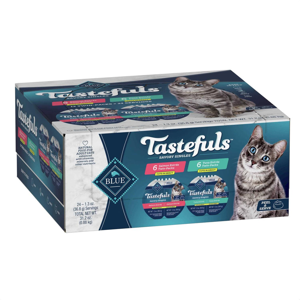 Salmon and Tuna Cuts in Gravy Wet Cat Food Variety Pack R7742