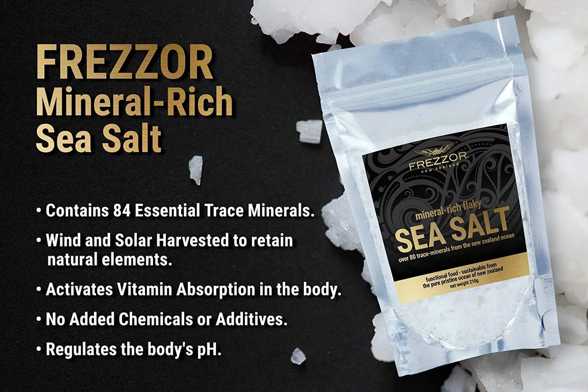 Mineral-Rich Flaky Sea Salt with Omega-3 Black, 1 Jar, 60 Capsules R137