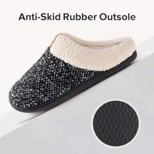 Women's Memory Foam Indoor Slipper with Anti-Skid Rubber Sole V915