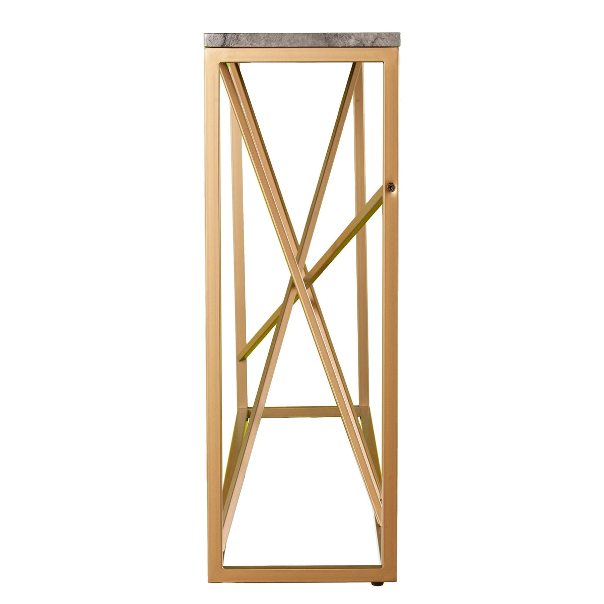 Faux Marble Skinny Console Table P32027