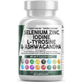 Selenium Zinc Iodine L Tyrosine Ashwagandha 60 Capsules X8648