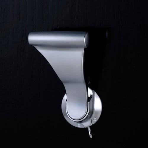 Satin Chrome Privacy Latch for 1-3/4x22 Door D65231