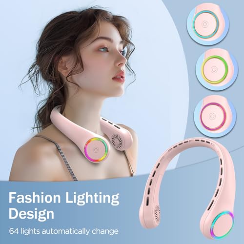 Portable Neck Fan 4000mAh 3 Adjustable Speeds White K555