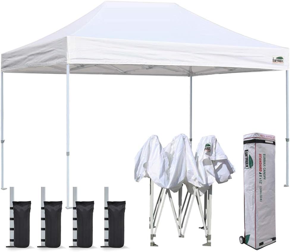 10'x10' Pop Up Canopy Tent with Heavy Duty Roller Bag K60269