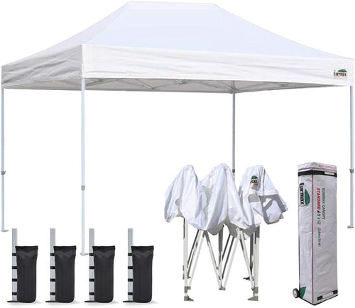 10'x10' Pop Up Canopy Tent with Heavy Duty Roller Bag K60269