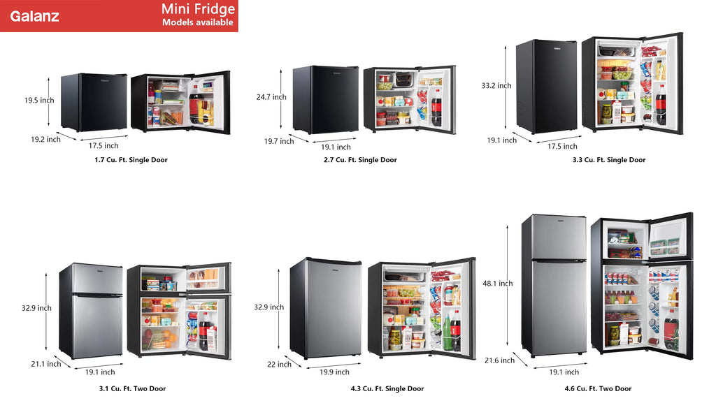 Stainless Steel Two Door Mini Refrigerator with Freezer X70897