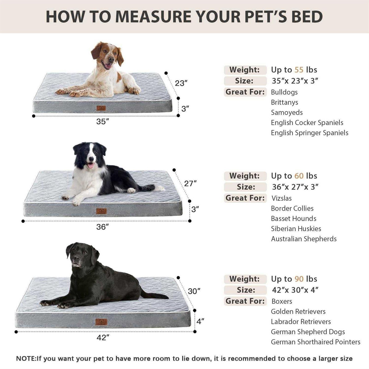 Orthopedic Waterproof Dog Bed with Removable Washable Cover K45276