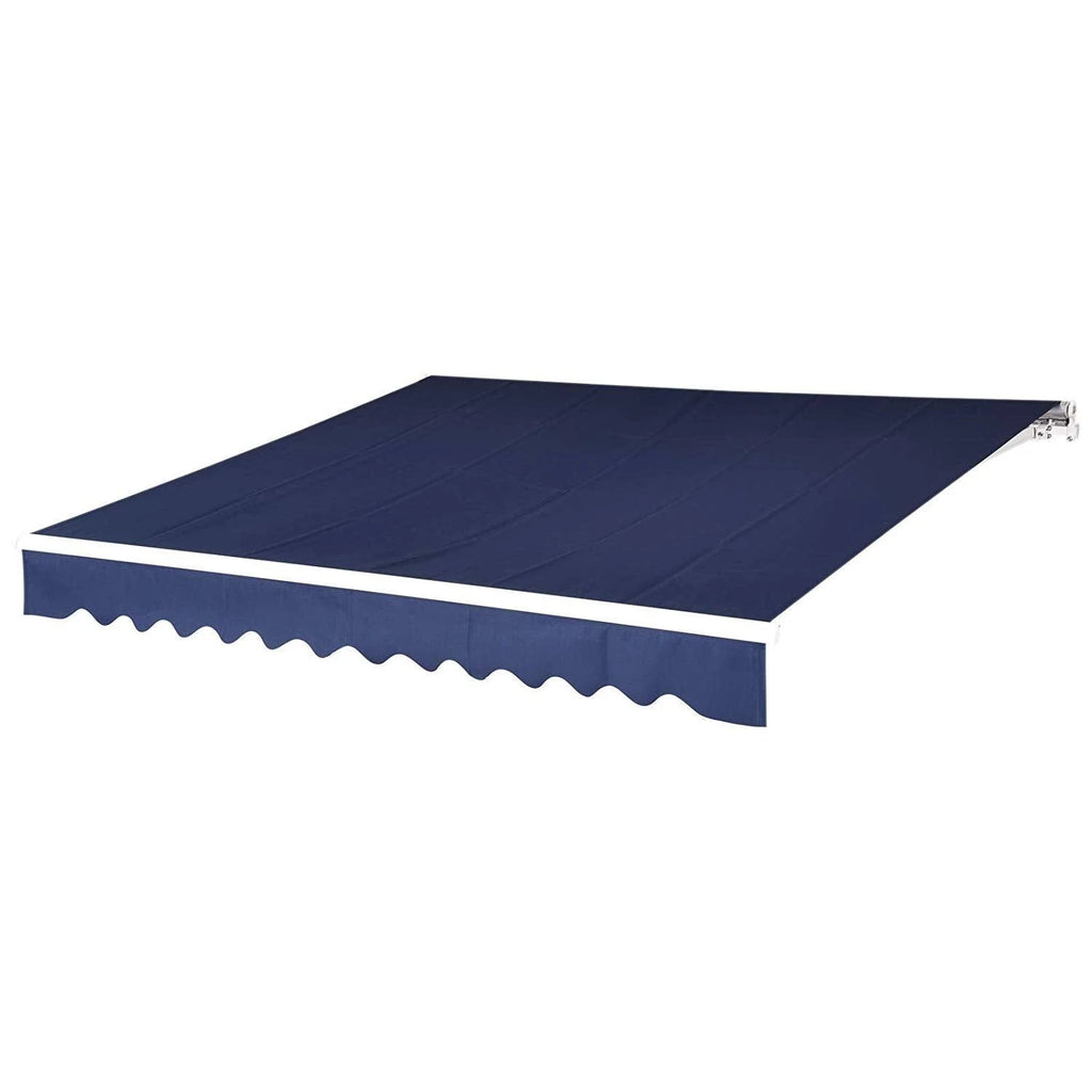 10x8 ft Retractable Patio Awning Canopy D137