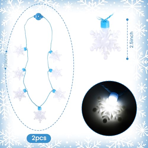 2PCS Christmas Light Up Necklaces K124