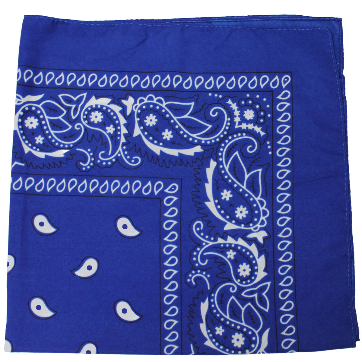 240 Pcs Royal Blue 100% Cotton Double Sided Bandanas D361871