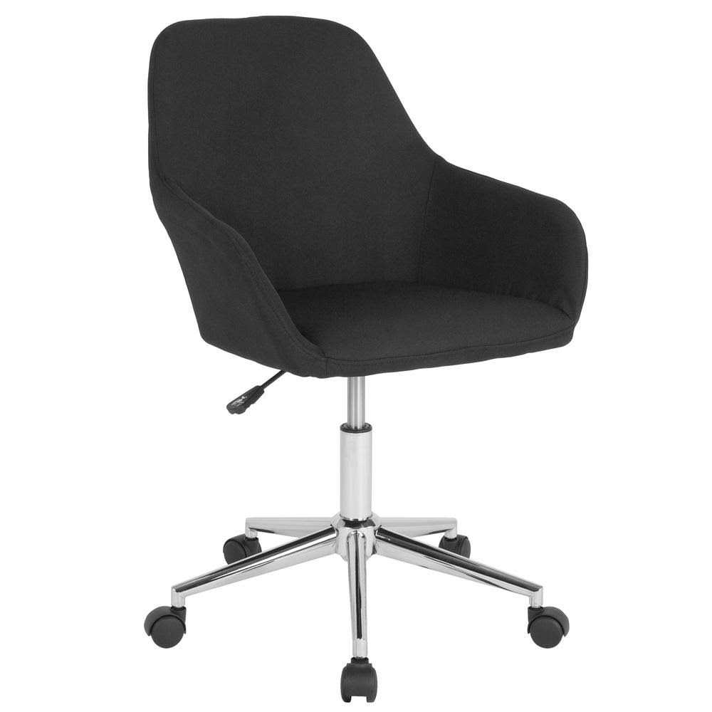 Black Fabric Office Desk Chair P952202