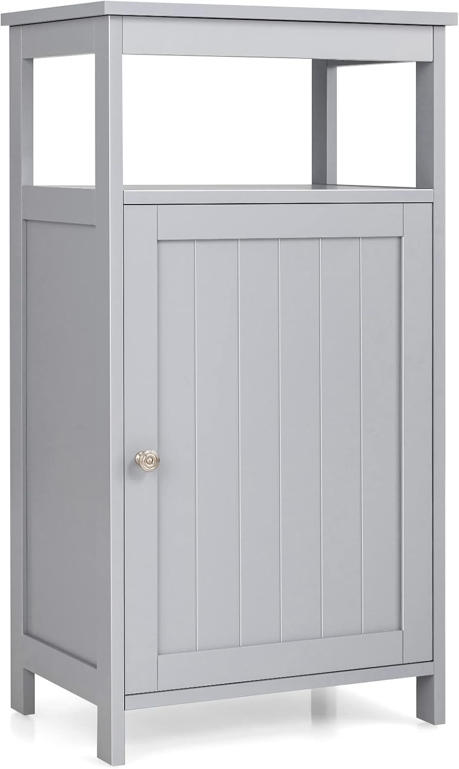 Single Door Floor Cabinet with 3 Adjustable Shelves U561