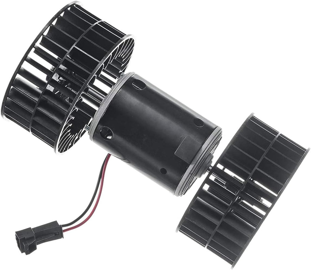 Heater Blower Motor with Fan Cage, Single Speed 12V, Pack of 2 W47003
