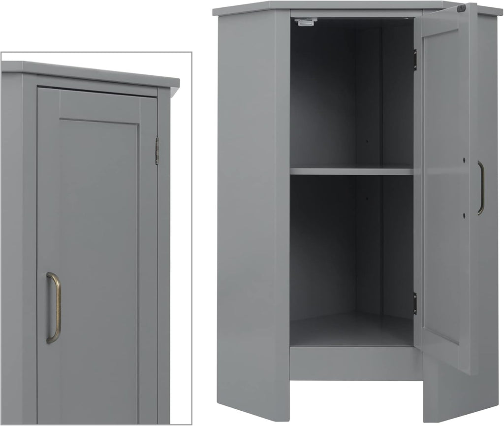 Grey Corner Cabinets L37083