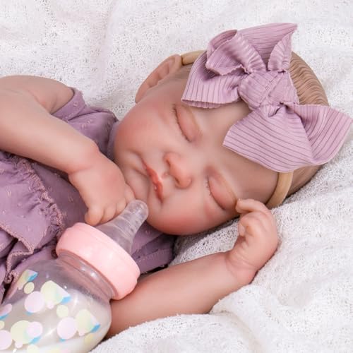 20-Inch Reborn Baby Doll with Poseable Limbs and Feeding Kit S6235