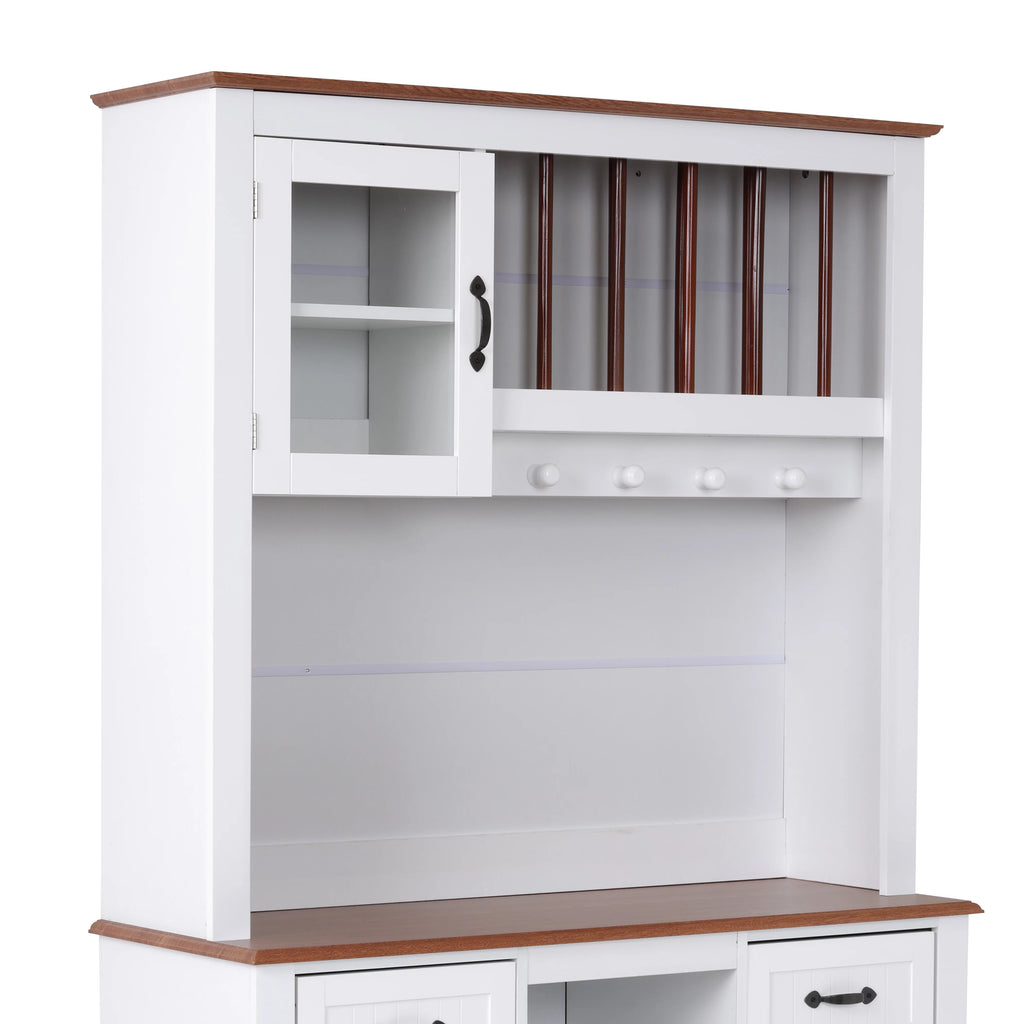 Buffet Hutch with Glass Framed Door T875