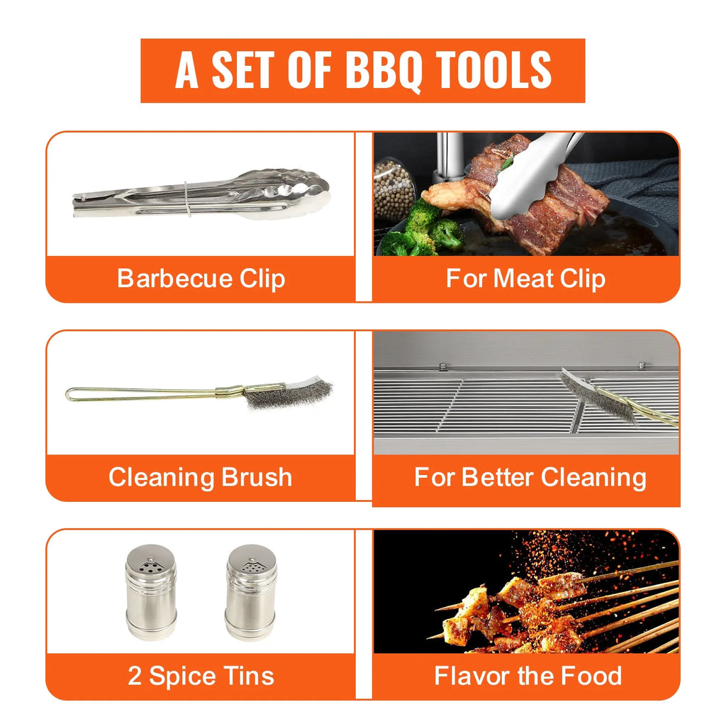 50W 90lbs Rotisserie BBQ Grill S85603