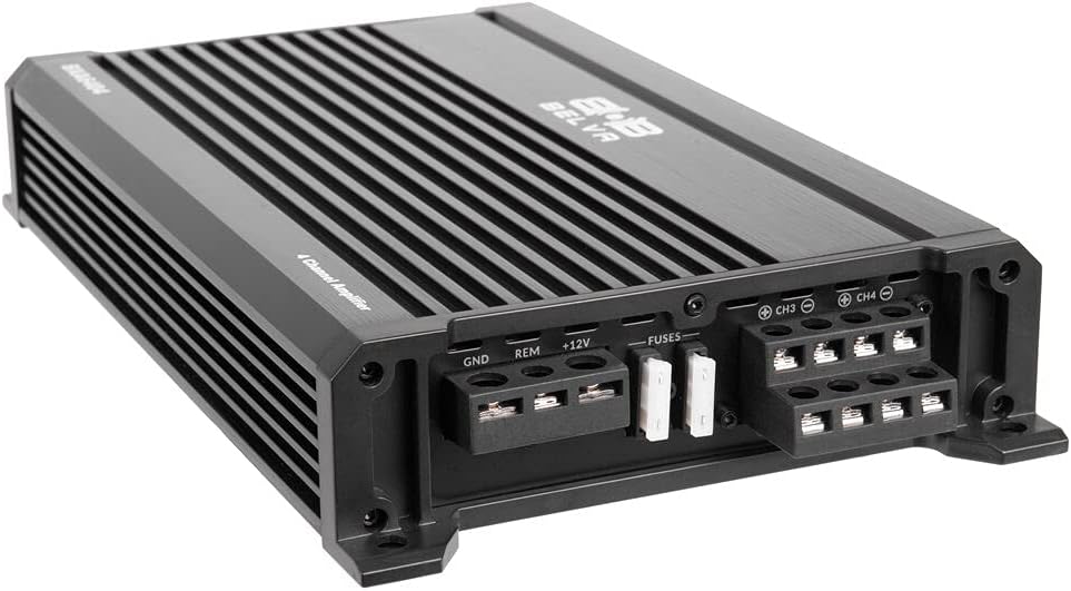 640W Peak 2-Ohm Stable 4-Channel Car Audio Amplifier J1159