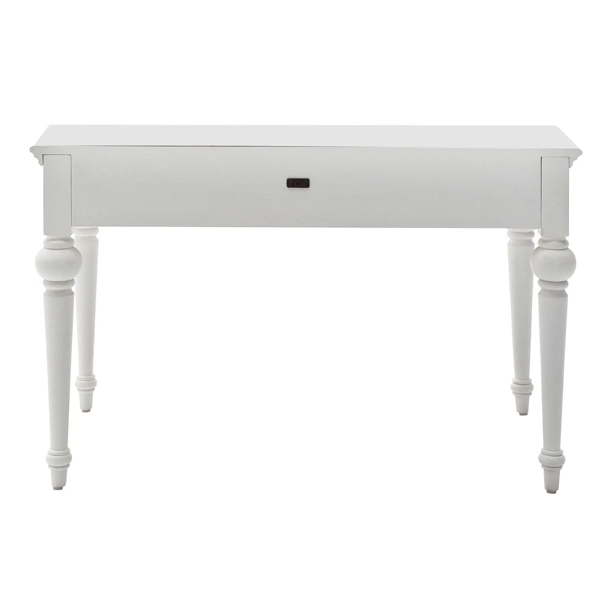 Antiqued White Writing Desk with Hutch I41055