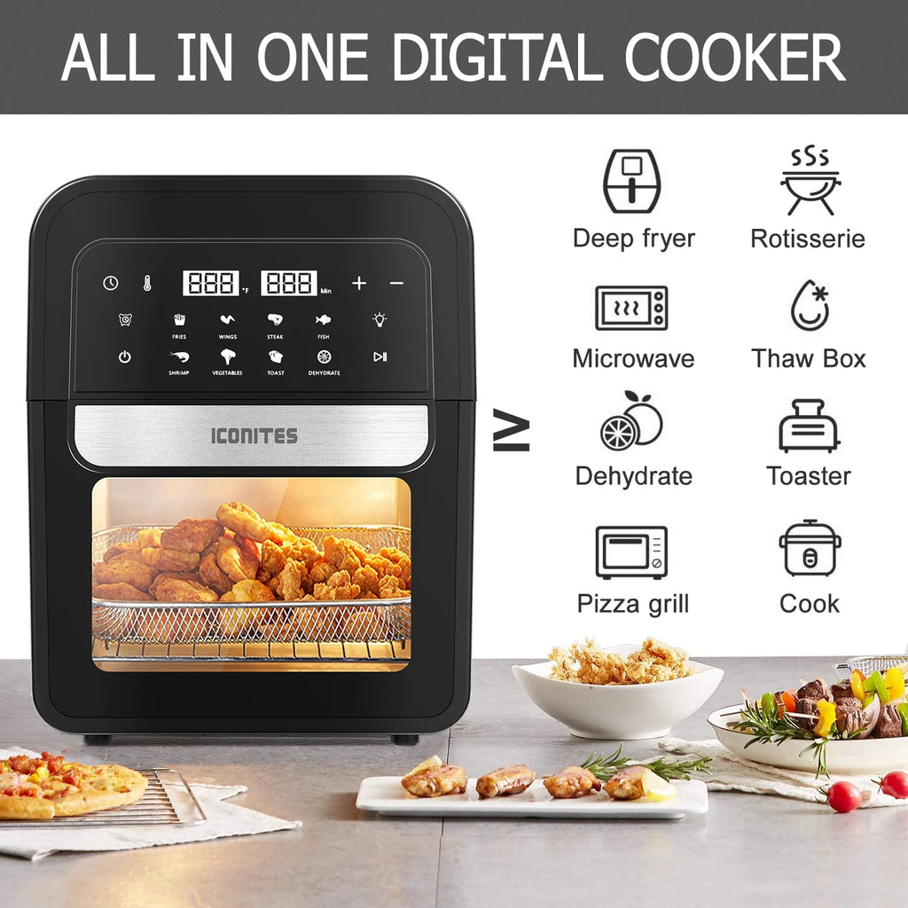 8-in-1 6.5 Quart Air Fryer Oven with Digital Touch-Screen X572