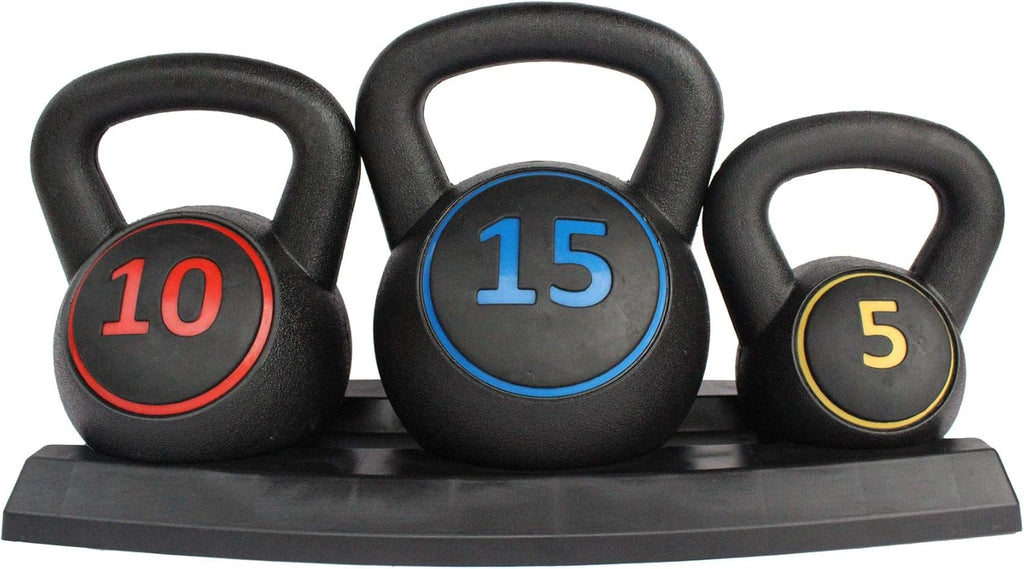 Vinyl Coated Kettlebells 3 Pieces Pack of 2 E5505