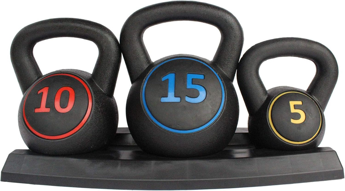 Vinyl Coated Kettlebells 3 Pieces Pack of 2 E5505