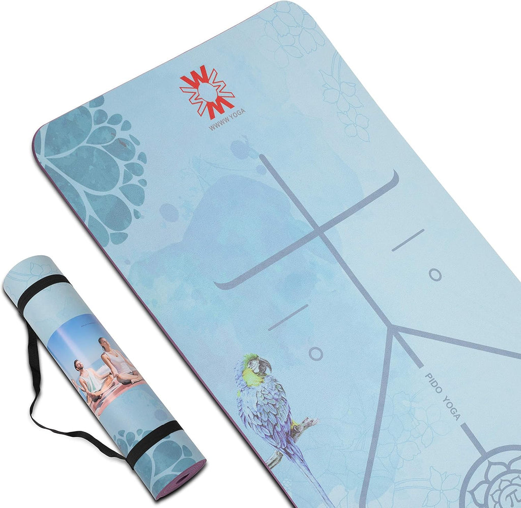 Eco Friendly Suede Yoga Mat with Carrying Strap Y387