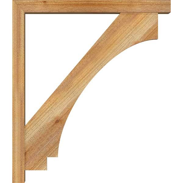 Rough Sawn Bracket with Offset Brace, Western Red Cedar H21693