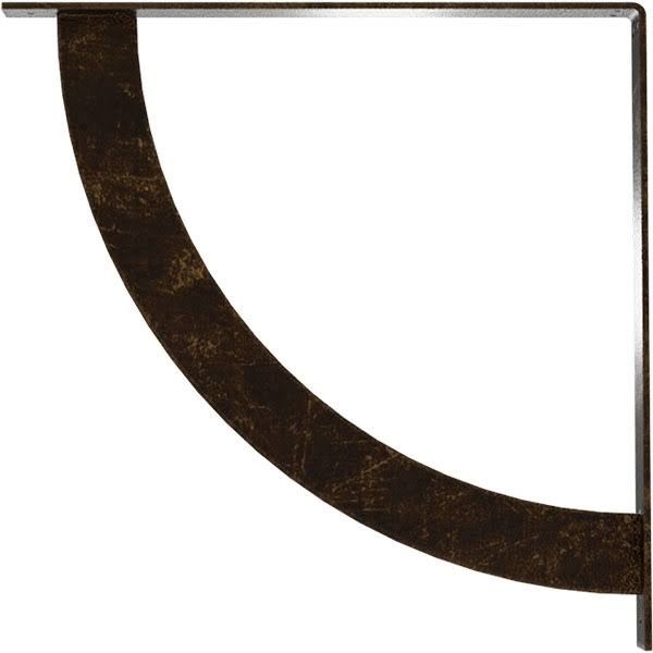 Antiqued Brass Steel Bracket X89537