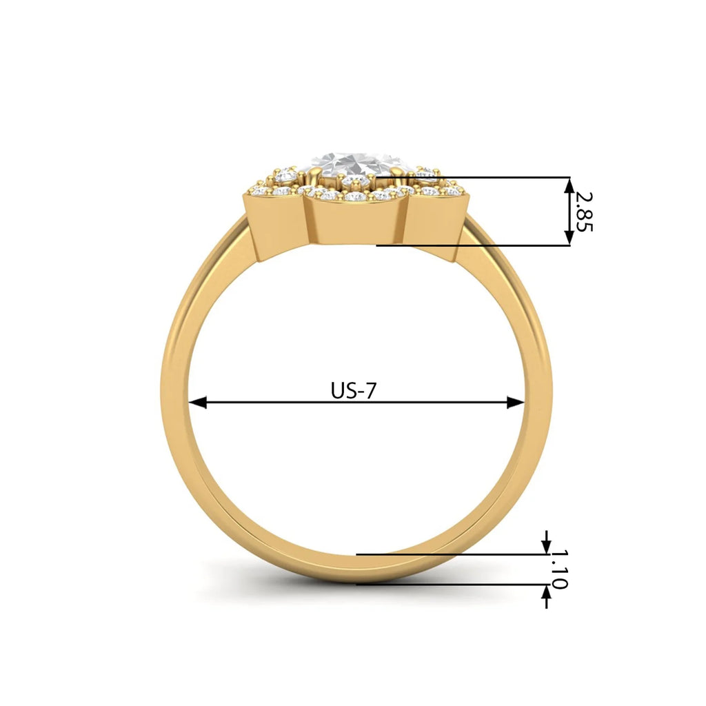 Black Spinel 925 Silver Yellow Plated Oval Ring Y3350